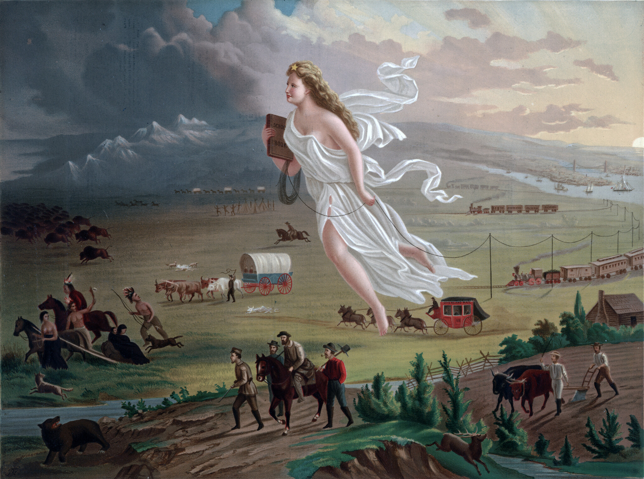 El Destino Manifiesto y la expansión hacia el Oeste (1845-1848)